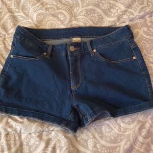 denim shorts